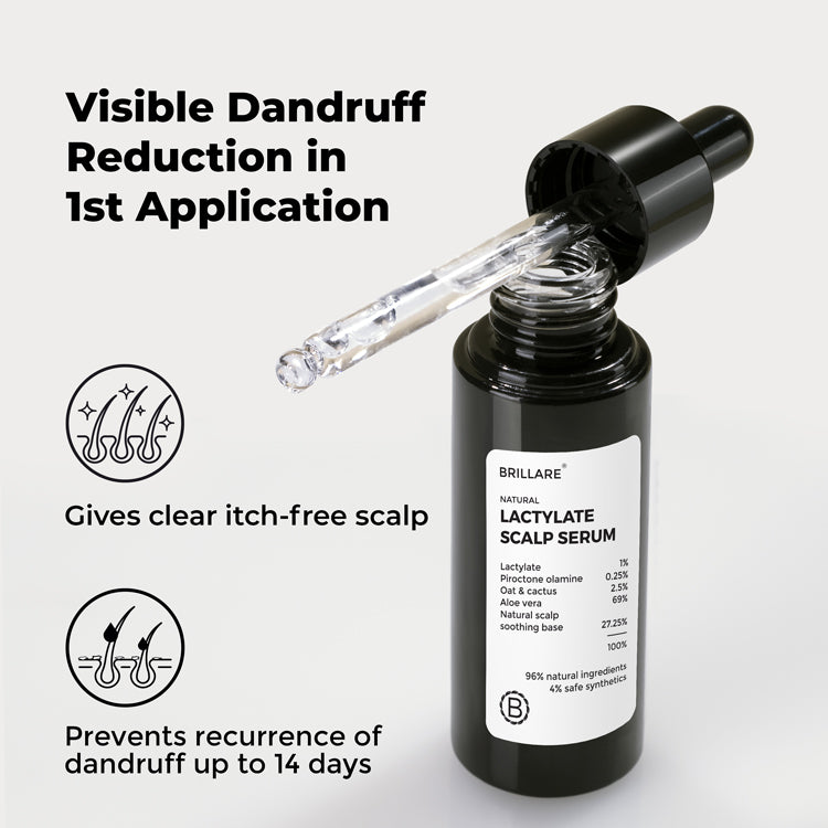 Lactylate & Piroctone Olamine Scalp Serum for Dandruff Control