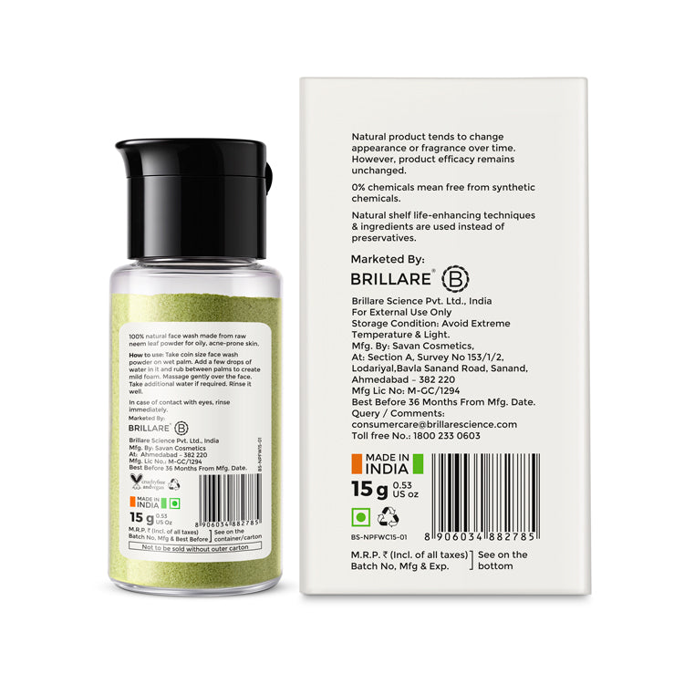 Neem Powder Face Wash for acne-prone skin