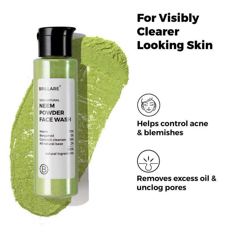 Neem Powder Face Wash For Acne Prone Skin, 30g