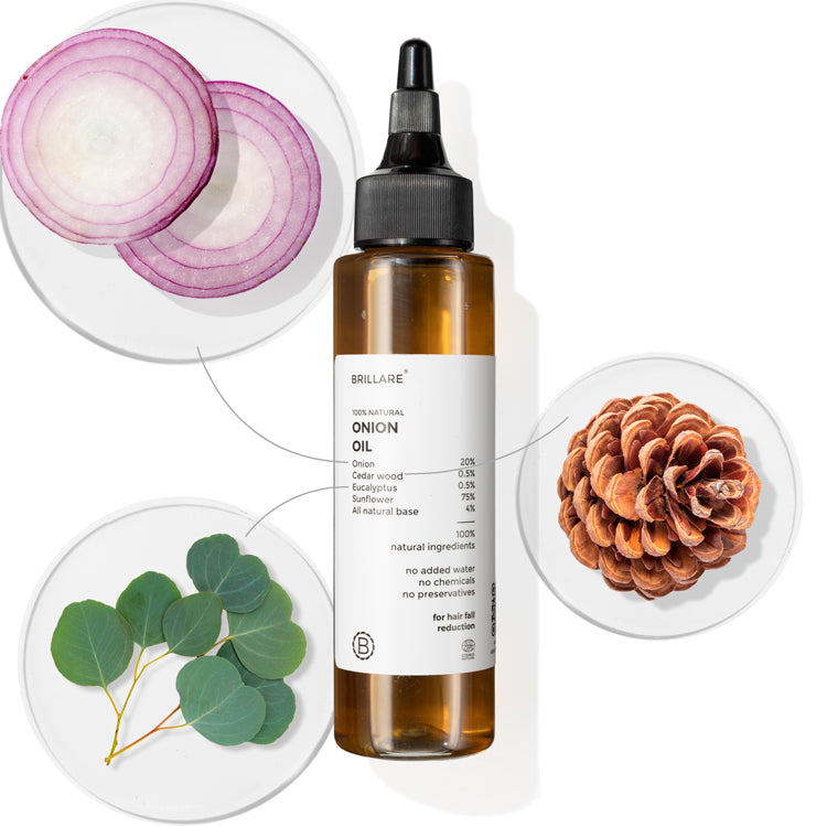 Onion Hair Oil for Hair Fall Reduction