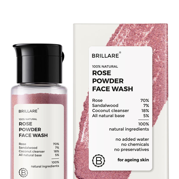 Rose Powder Face Wash For youthful Skin