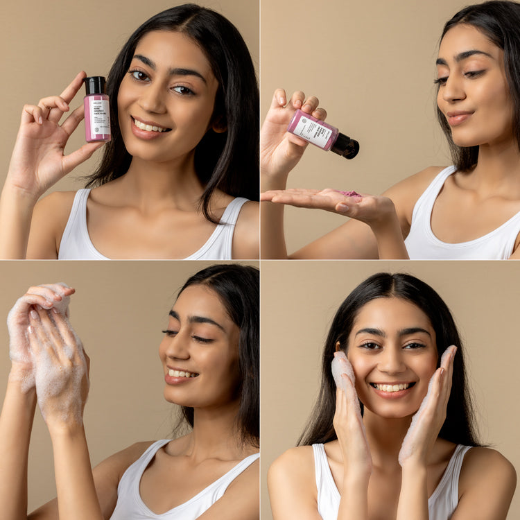 Rose Powder Face Wash For youthful Skin