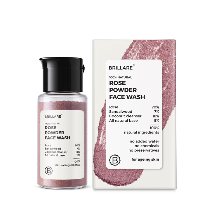 Rose Powder Face Wash For youthful Skin