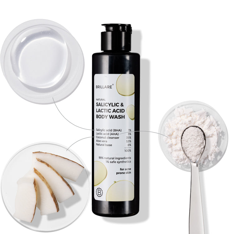 Salicylic Acid & Lactic Acid Body Wash for Acne-Prone Skin
