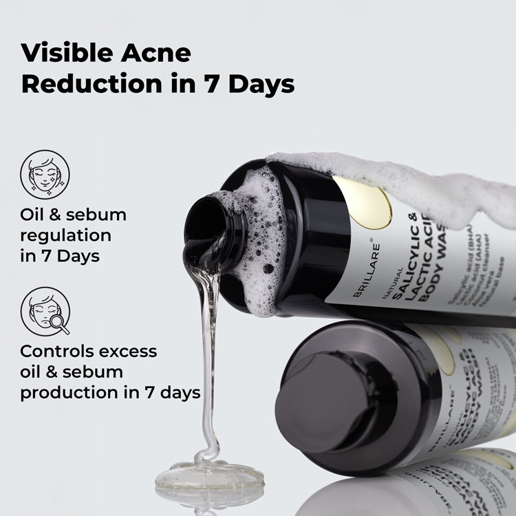 Salicylic Acid & Lactic Acid Body Wash for Acne-Prone Skin