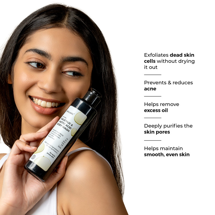 Salicylic Acid & Lactic Acid Body Wash for Acne-Prone Skin