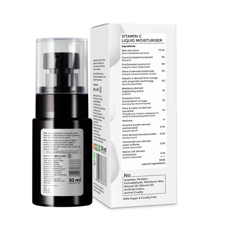 Vitamin C Liquid Moisturizer for bright, glowing skin