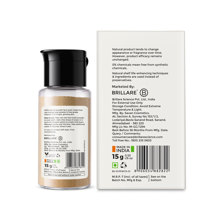 Vitamin C Powder Face Wash For Bright, Glowing Skin
