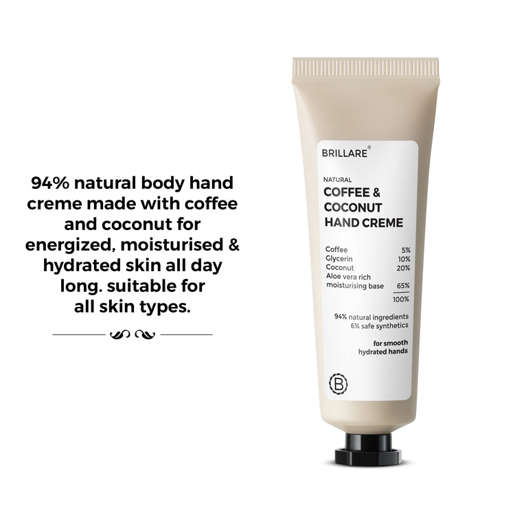 Coffee & Coconut Hand Creme for Energized & Moisturised Skin