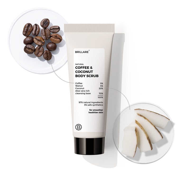 Mini Coffee & Coconut Body Scrub for Energized & Moisturised Skin (20 gm)
