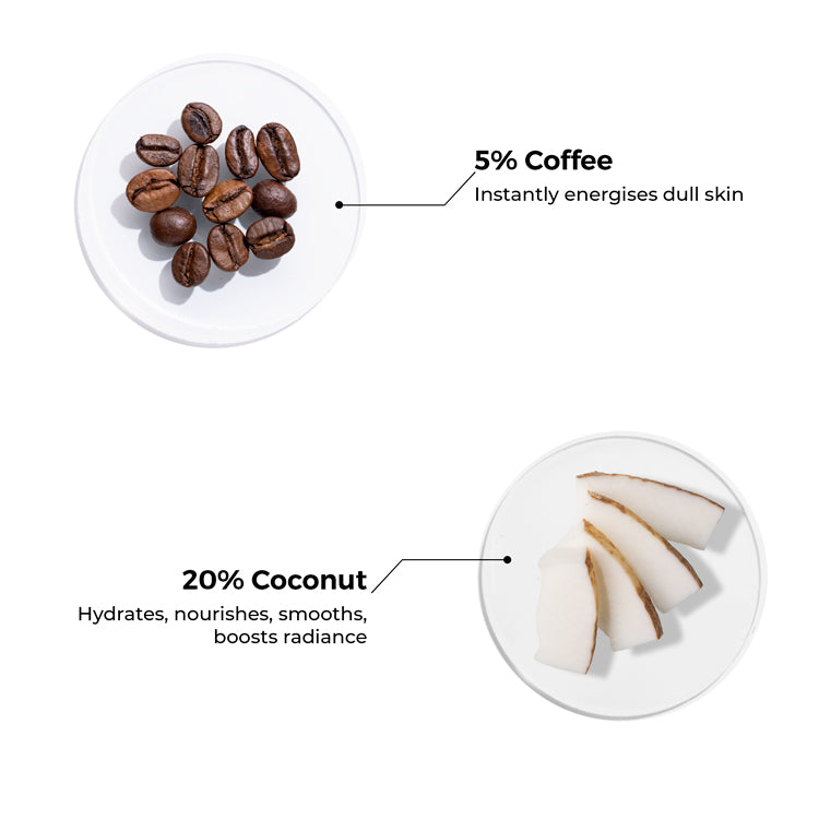 Coffee & Coconut Body Scrub for Energized & Moisturised Skin (100 gm)