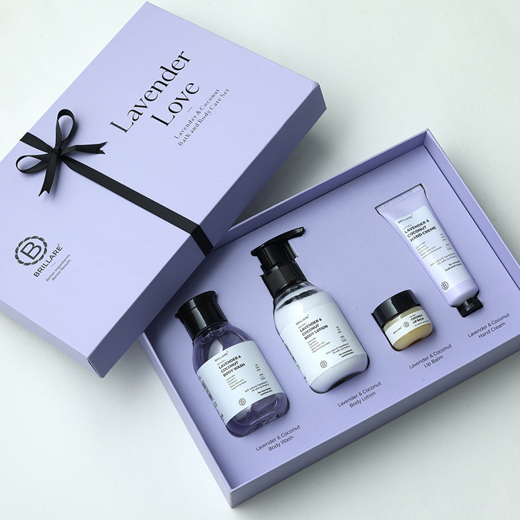 Lavender Bath and Body Care Gift Set | Brillare | Premium Self