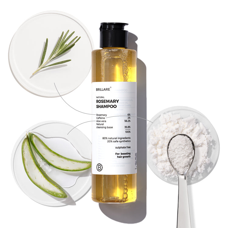 Rosemary Oil Shots (2 Pack) with Shampoo For Visible Hair Growth