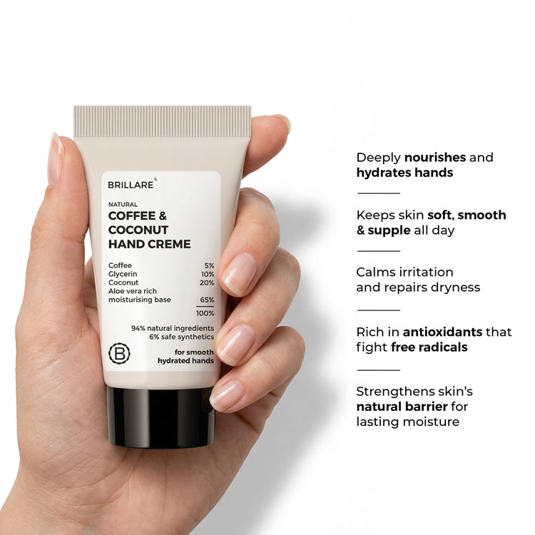 Mini Coffee & Coconut Hand Creme for Energized & Moisturised Skin (15 gm)