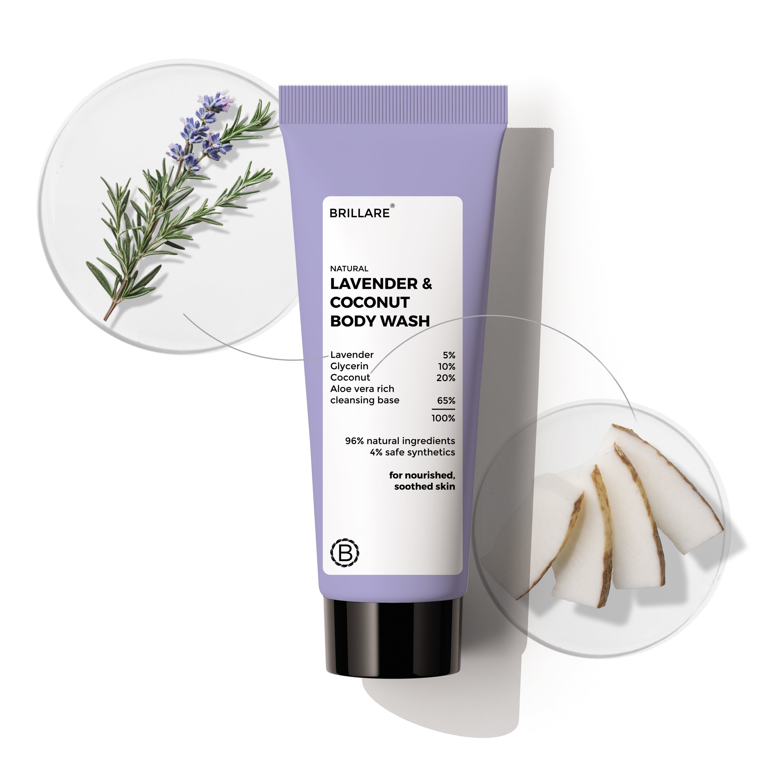 Mini Lavender & Coconut Body Wash (20ml)