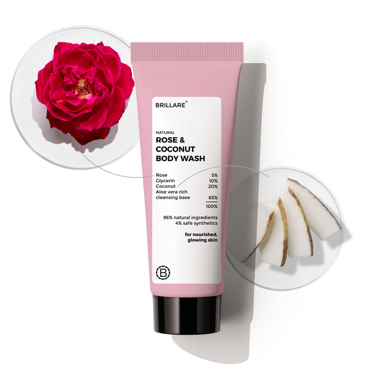 Mini Rose & Coconut Body Wash (20ml)