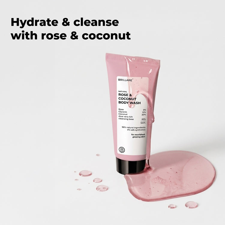 Mini Rose & Coconut Body Wash (20ml)