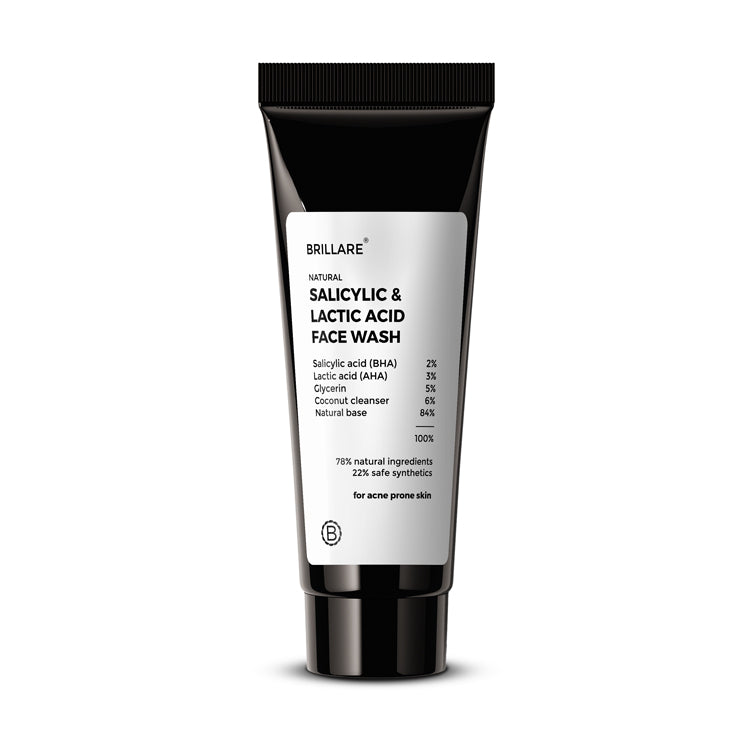 Mini Salicylic and Lactic Acid Face Wash for acne prone skin (20ml)