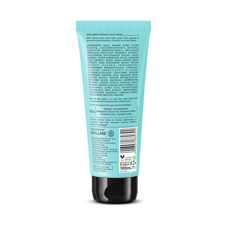 Skin Brightening Face Wash For Reducing Pigmentation