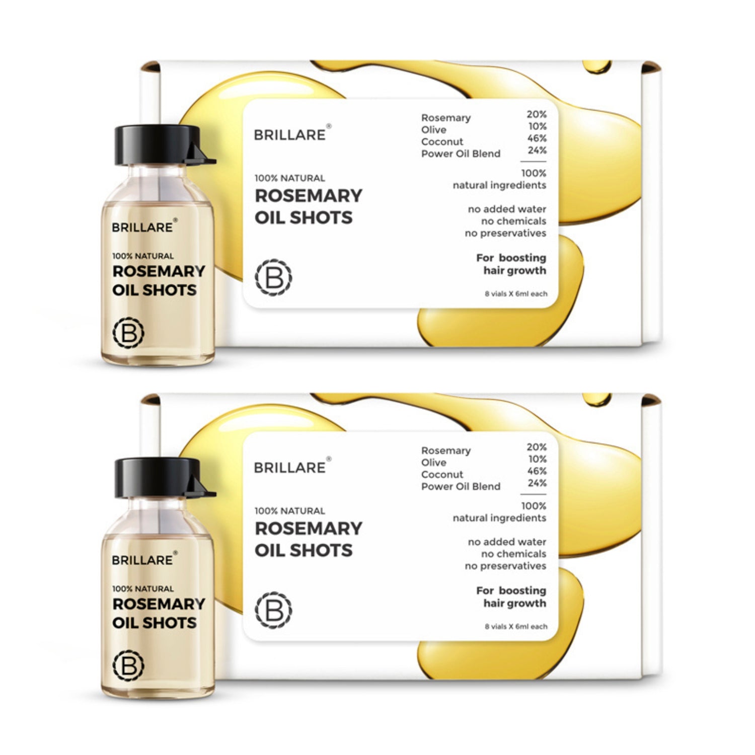 Rosemary Oil Shots For Visible Hair Growth (Pack of 2)