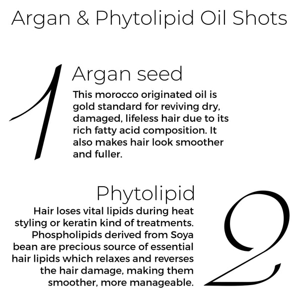 Argan & Phytolipid Oil Shots and Argan Oil Combo For Dry, Frizzy Hair