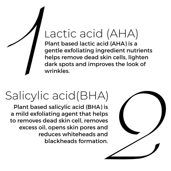 2 Salicylic and 10 Lactic Acid Face Wash for acne prone skin