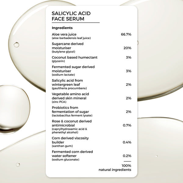 2% Salicylic Acid Face Serum & Neem Powder Face Wash (30g) Combo for acne-prone skin