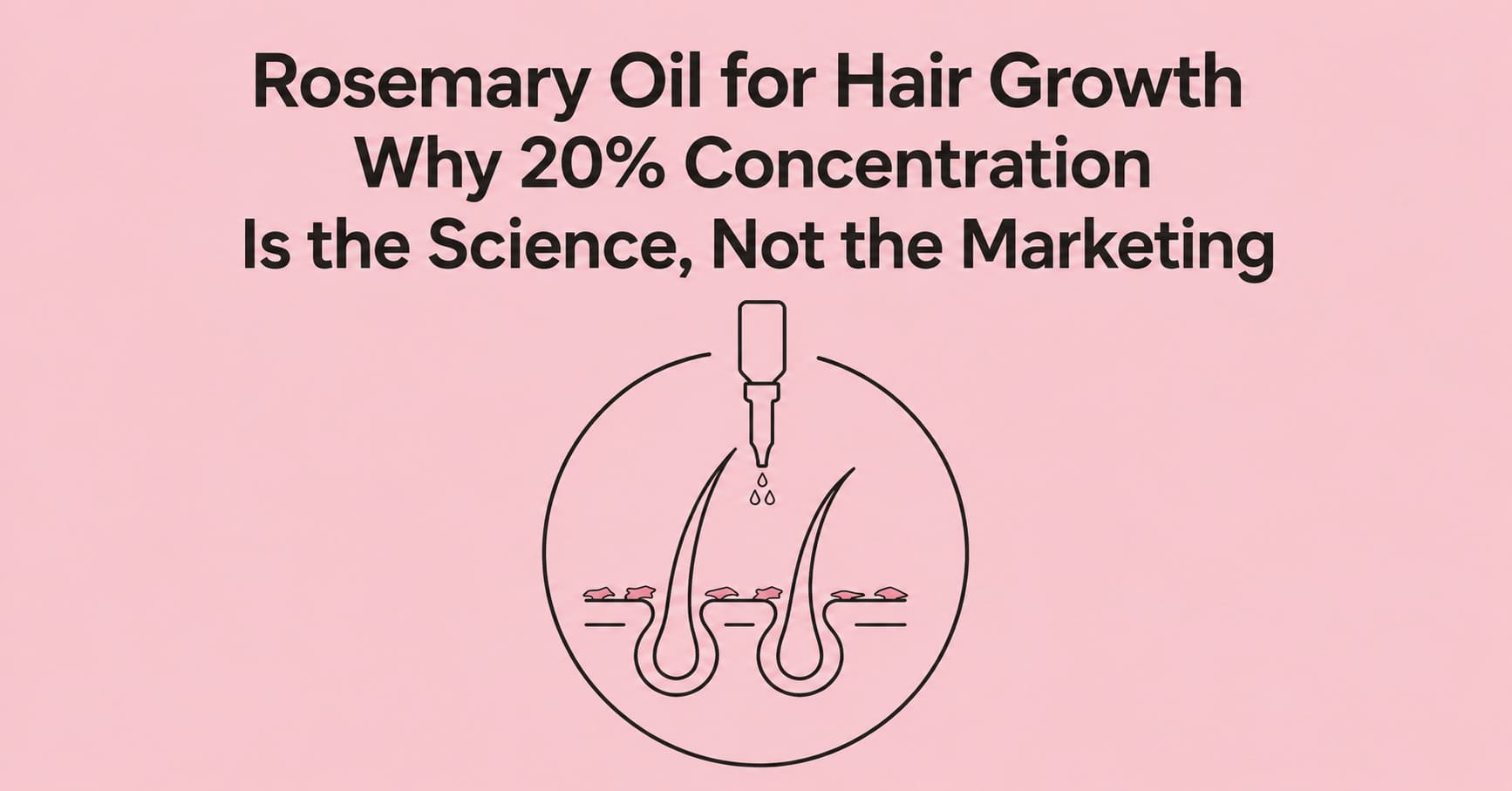 Rosemary Oil for Hair Growth: Why 20% Concentration Is the Science, Not the Marketing