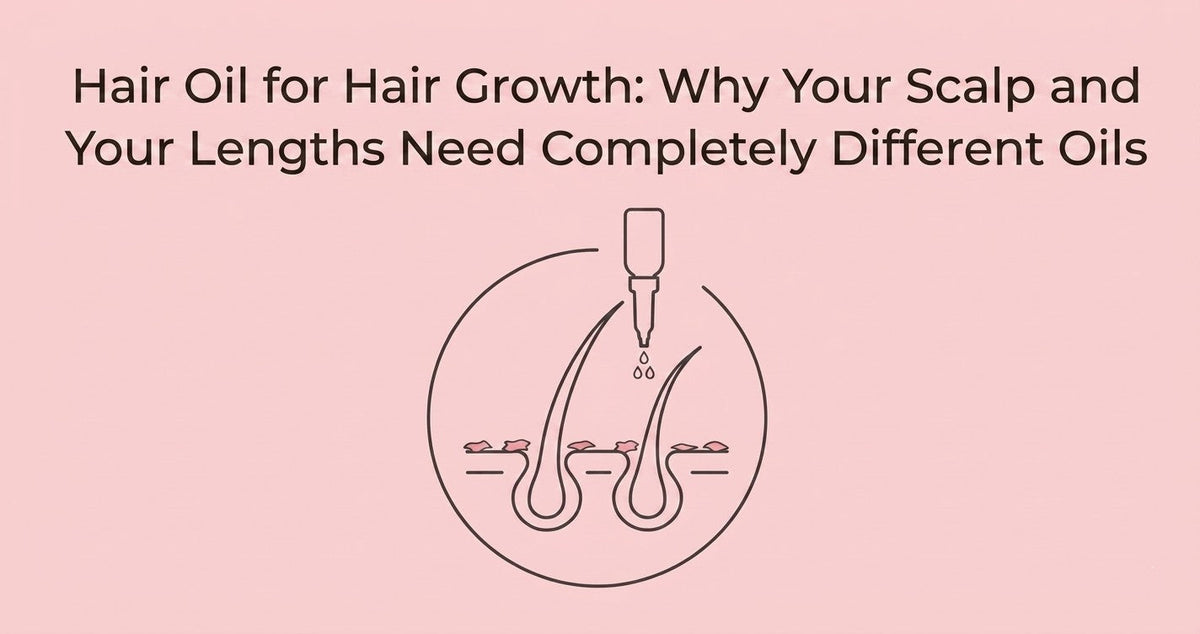 Hair Oil for Hair Growth: Why Your Scalp and Your Lengths Need Completely Different Oils
