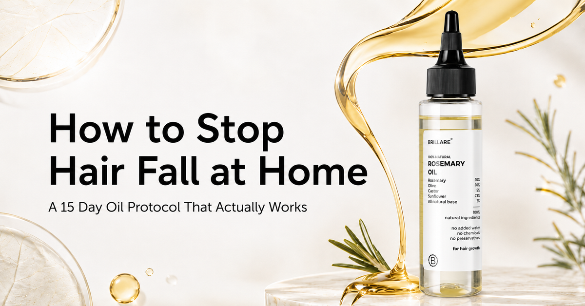 How to Stop Hair Fall at Home: A 15 Day Oil Protocol That Actually Works