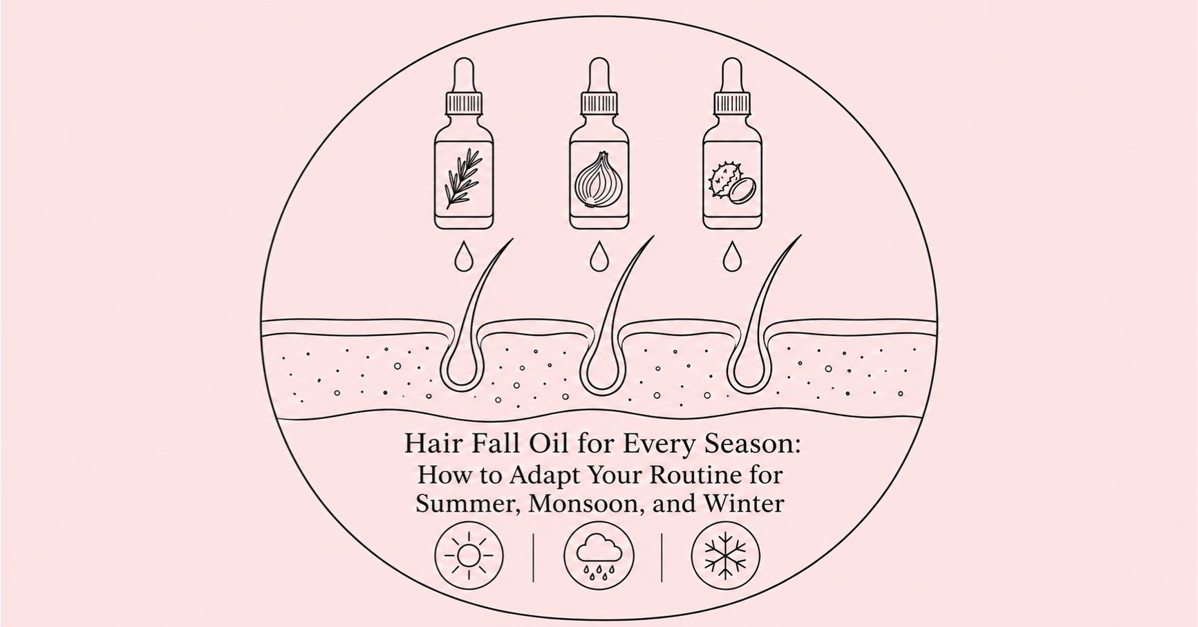 Hair Fall Oil for Every Season How to Adapt Your Routine for Summer, Monsoon, and Winter