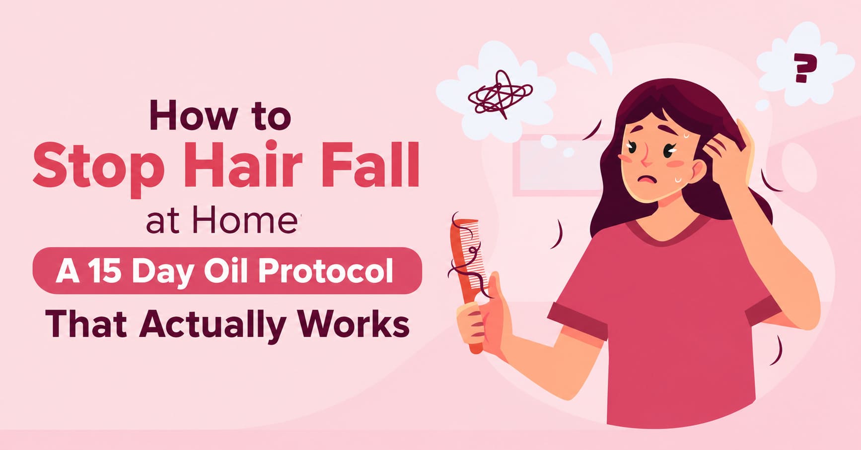 How to Stop Hair Fall at Home: A 15-Day Oil Protocol That Actually Works