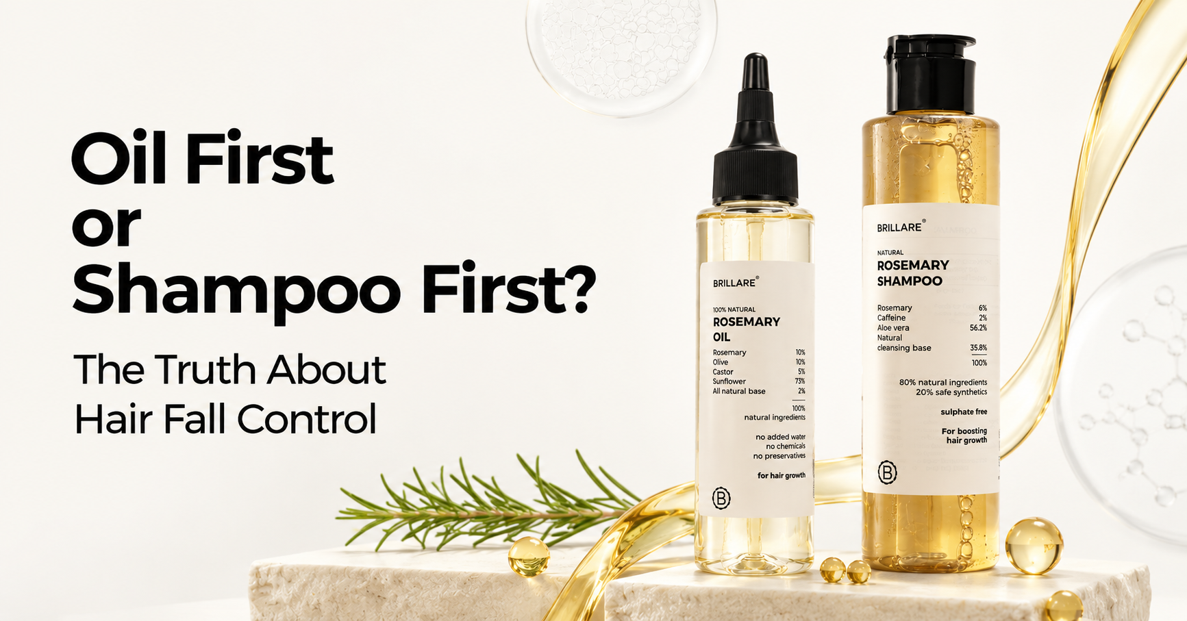 Oil First or Shampoo First? The Truth About Hair Fall Control