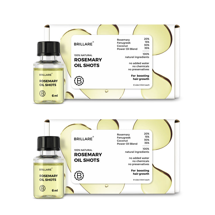 Rosemary Oil Shots (2 Pack) with Shampoo For Visible Hair Growth