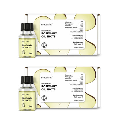 Rosemary Oil Shots (2 Pack) with Shampoo For Visible Hair Growth