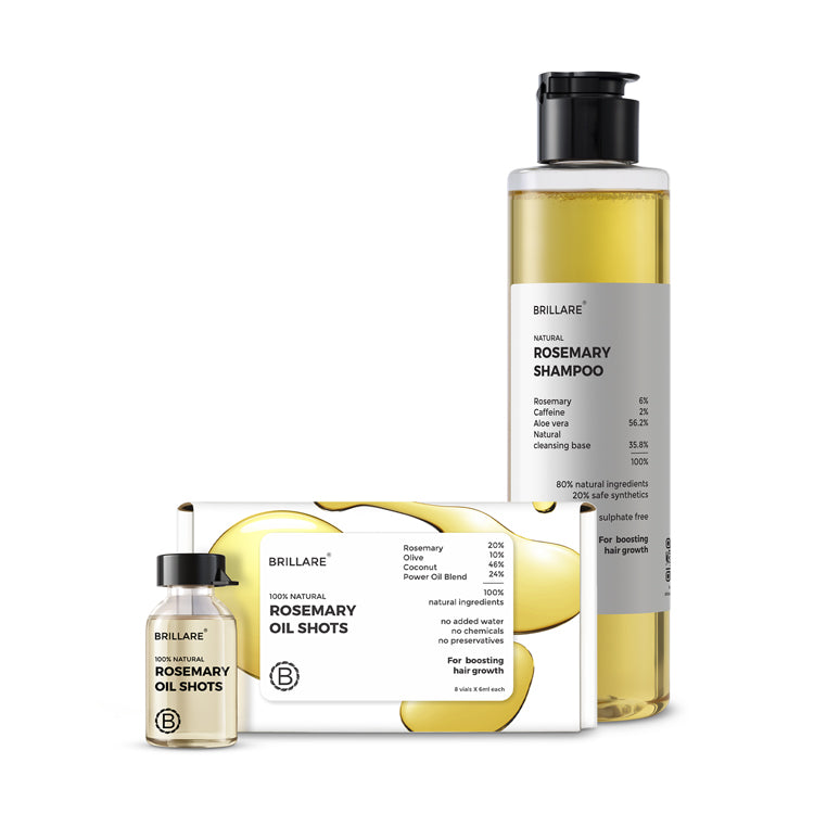 Rosemary Oil Shots with Shampoo For Visible Hair Growth