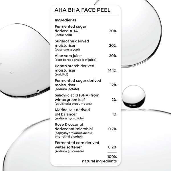 AHA BHA Exfoliating Face Peeling Solution