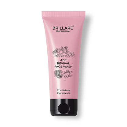 Front view of Brillare Professional Age Revival Face Wash.