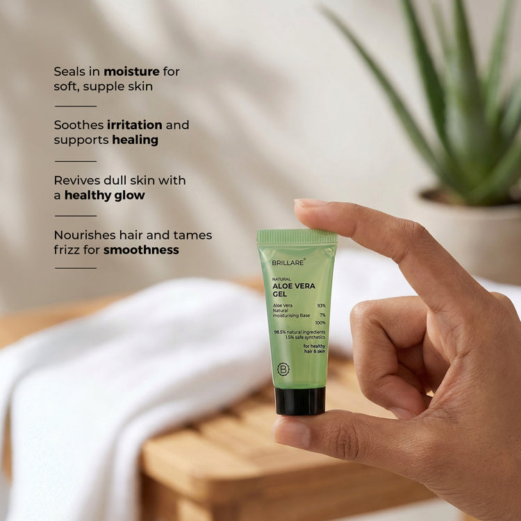 Mini Pure Aloe Vera Gel For Nourished Hair &amp; Skin (20ml)