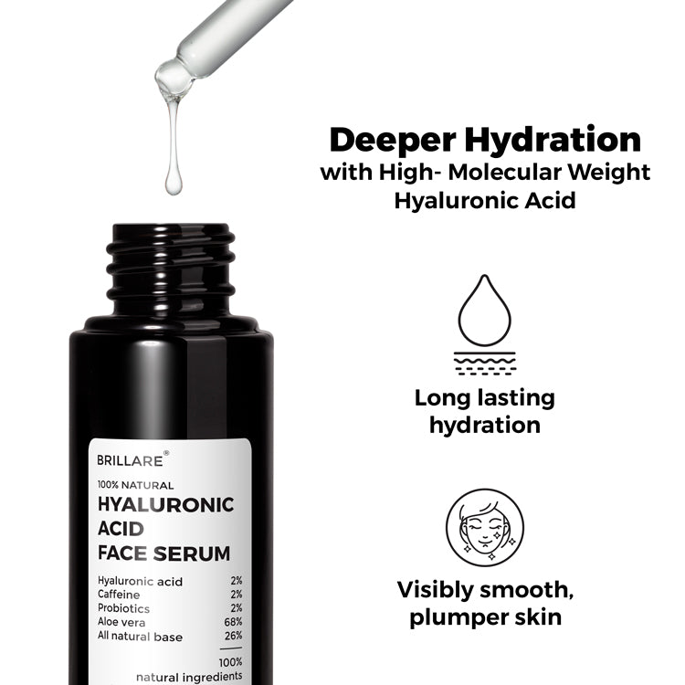 2% Hyaluronic Acid Face Serum For youthful Skin