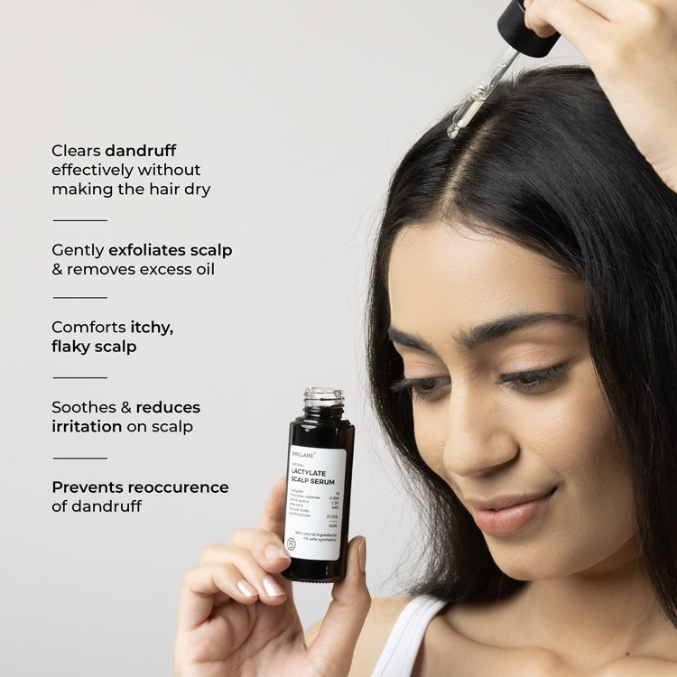 Lactylate & Piroctone Olamine Scalp Serum for Dandruff Control
