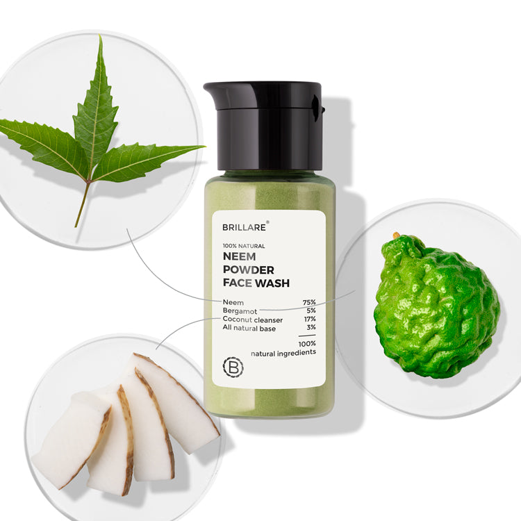 Neem Powder Face Wash for acne-prone skin
