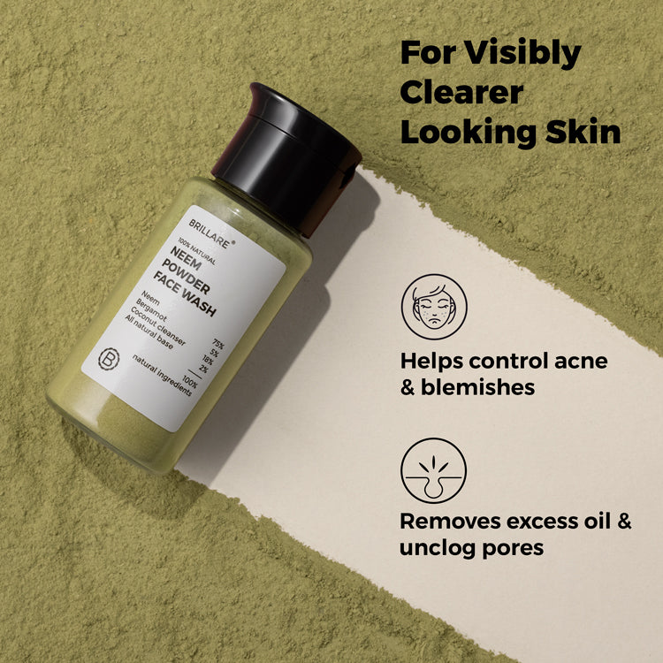 Neem Powder Face Wash for acne-prone skin