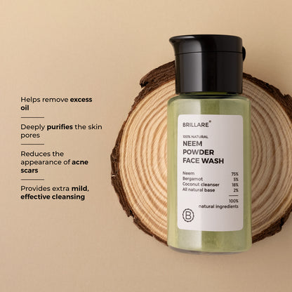 Neem Powder Face Wash for acne-prone skin