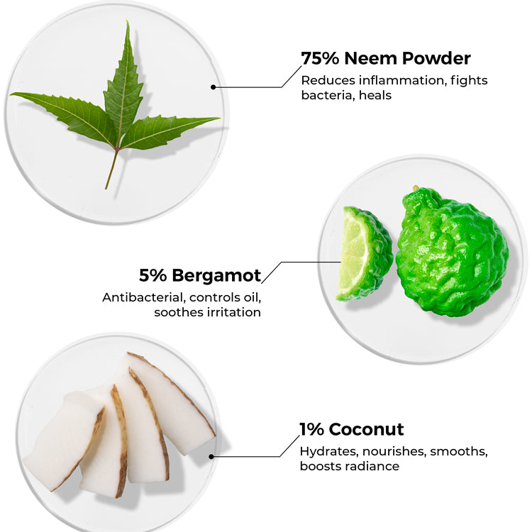 Neem Powder Face Wash for acne-prone skin
