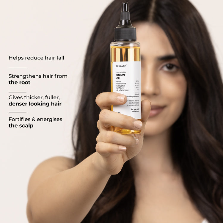 Onion Hair Oil for Hair Fall Reduction