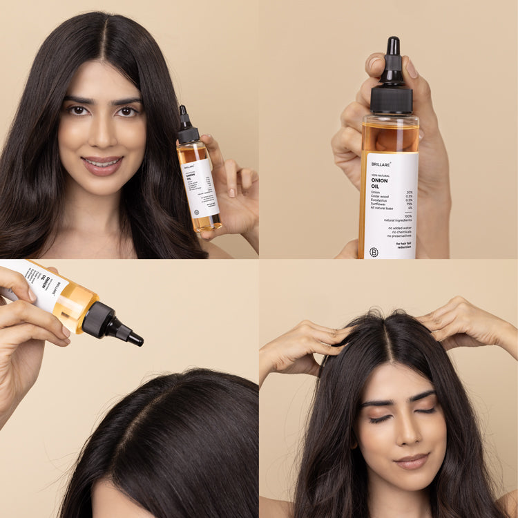 Onion Hair Oil for Hair Fall Reduction