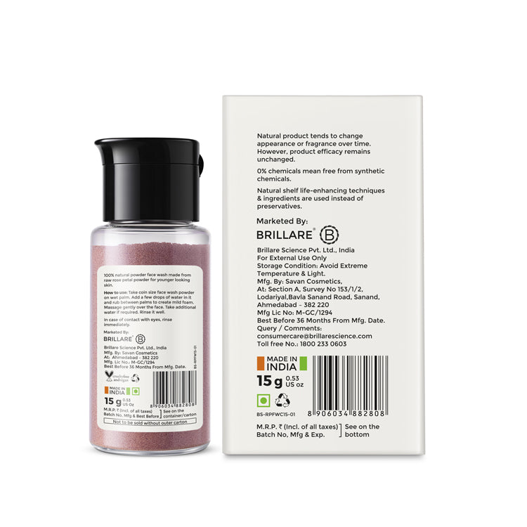Rose Powder Face Wash For youthful Skin