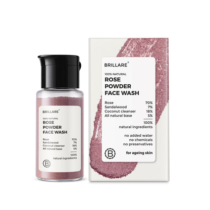 Rose Powder Face Wash For youthful Skin