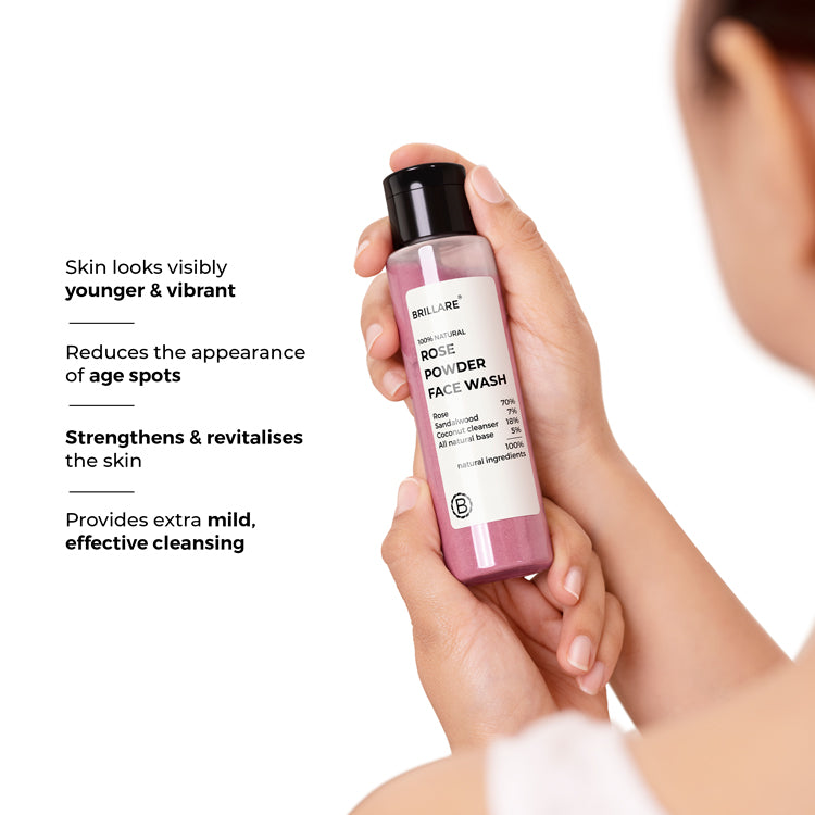 Rose Powder Face Wash For Youthful Skin 30g